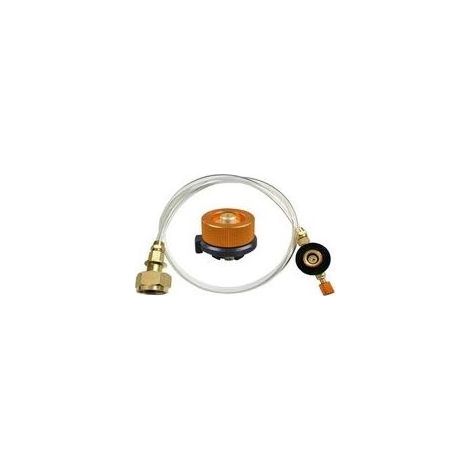 Adaptateur de cartouches de gaz pour cuisinière à gaz extérieure - Pour camping et camping - Adaptateur de buse pour LPG. cylindre plat. adaptateur de bouteille (1/5)