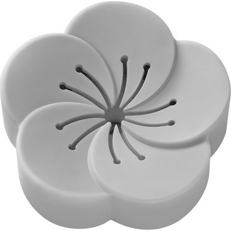 Diffuseur parfum voiture portable pâte aromathérapie boîte pétales gris (1/4)