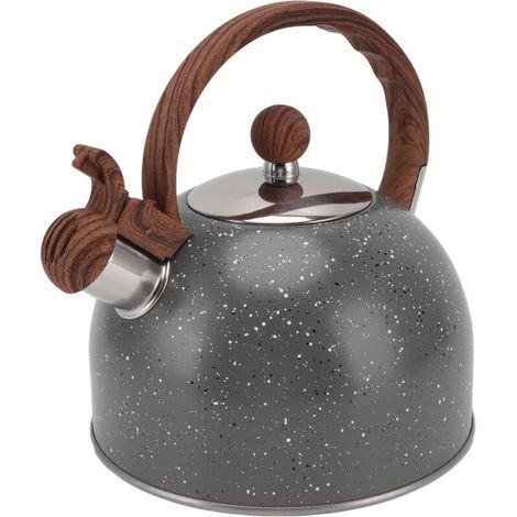Bouilloire sifflante 2,5 L en acier inoxydable – Chauffage rapide – Compatible tous feux – Design ergonomique anti-brûlure (1/5)