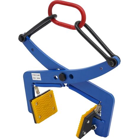 Pince de levage de pierre, capacité de 300 kg, ouverture de mâchoire réglable, Bleu, 300 Kg (1/2)