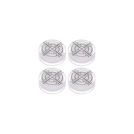 Purchasing Map Lot de 4 niveaux à bulle ronds 32 x 7 mm, mini marqueurs de niveau Bullseye ronds pour nivellement d'appareil photo, trépied, télescope, atelier, plateau tournant, blanc (1/5)
