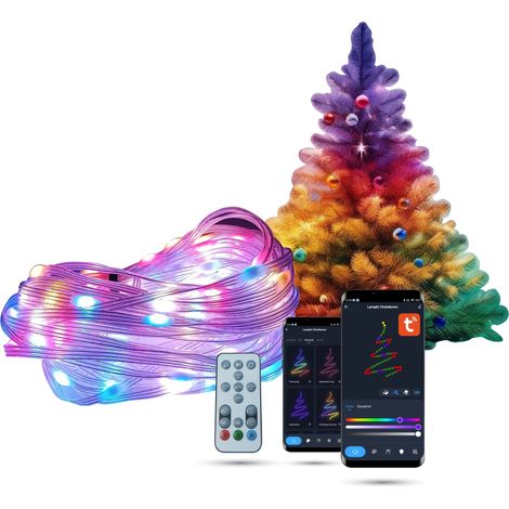 Luces navideñas LED WiFi de 10 m con música Tuya (1/5)