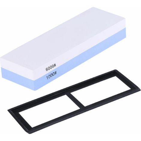 Sharpening Stone, 1000/6000 Grit, Double-Sided, for Kitchen Knives (1/5)