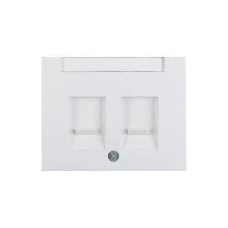Berker Zentralstück m Staubs u BF K.1 polarweiß 11827009 (1/2)