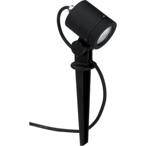 ALBERT 662197 BROCHETTE SPOT, ALUMINIUM, GZ10, 8,5 X 34,5 CM, NOIR (1/3)