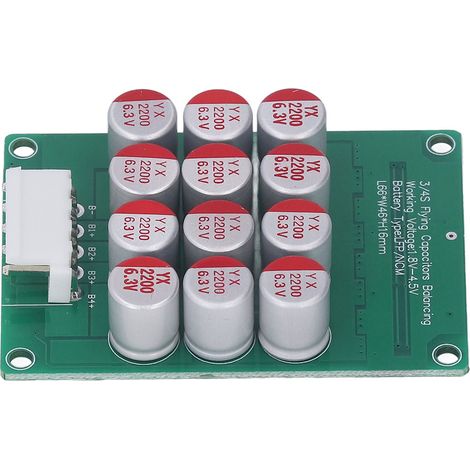Aktiver 4S-Batteriebalancer mit Kabel, Balancerplatine für ternäre LFP-Lithiumzellen, 1,8 V–4,5 V, mit Koffer (1/5)