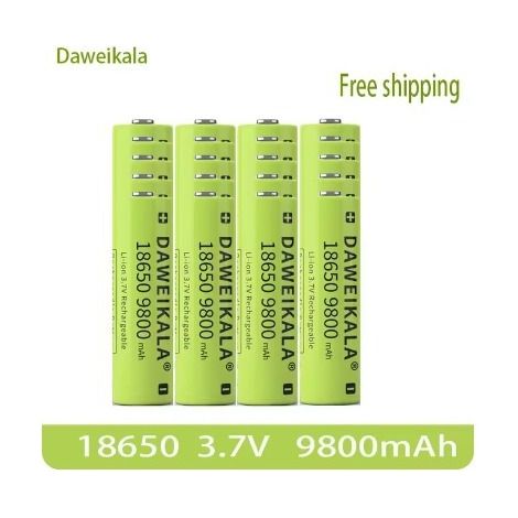 2023 New 3.7 9800 V mAh Rechargeable Battery, Suitable for Flashlights, Headlamps, and Lithium-ion Chargers (1/4)