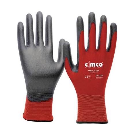 Cimco ARBEITSHANDSCHUH GR.10/XL (SKINNY TOUCHGR/ROT)