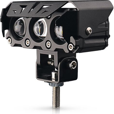 LED-Motorradscheinwerfer – 3 LEDs, zweifarbig (Fern-/Abblendlicht) – Externer Zusatzscheinwerfer, geeignet für Autos und Motorräder – Wasserdicht, ultrahelles Arbeitslicht [Einzeln erhältlich] (1/5)