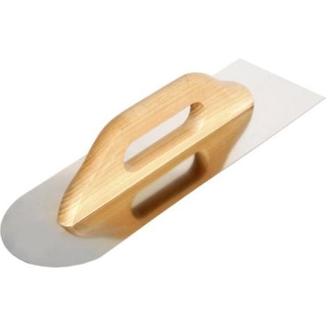 llana 380x130 talocha inoxidable punta redonda mando madera ebertools basic