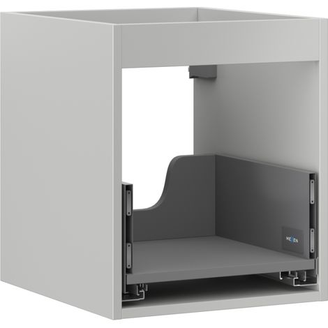 Mexen Box-A meuble de salle de bain 40 cm, 1 tiroir, gris mat - 91AX0-0400-470-1-62 (1/4)
