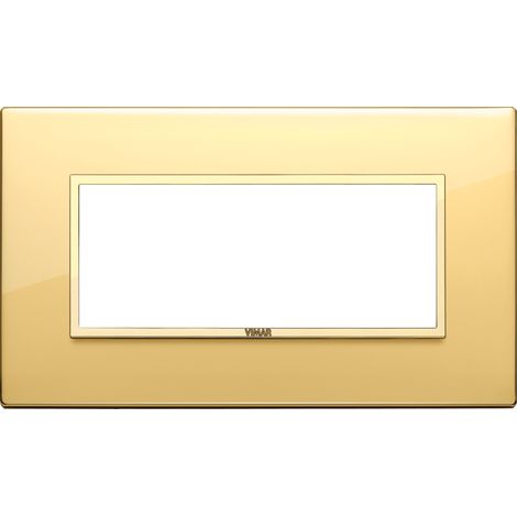 VIMAR - 21649.G09 Placca 5M BS oro totale lucido