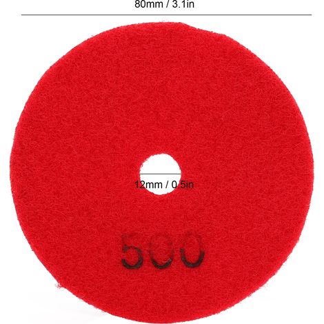 10 Disques Diamant 3 Pouces pour Polissage Marbre Béton Pierre 500 Grains (1/5)