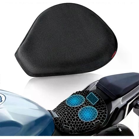 Motorradsitz mit Gelpolsterung und Bezug, stoßdämpfend, sonnenschützend, für Elektromotorräder (Harley), atmungsaktives und elastisches Kissen (1/4)