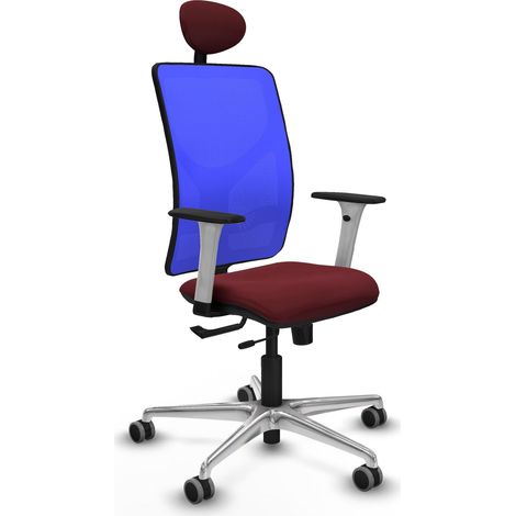 Sedia da ufficio piqueras y crespo Motilla blu pelle sintetica (1/2)