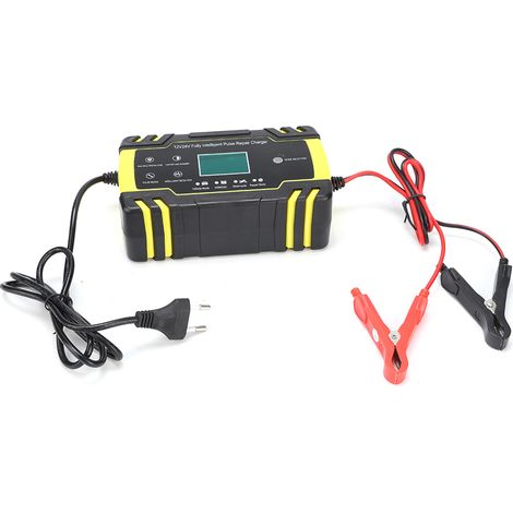 Chargeur intelligent universel pour batterie moto-voiture UE 110-240V (1/5)