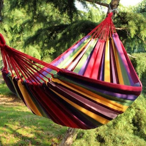 Rote Hängematte für den Außenbereich, 280 x 80 cm – Gartenaccessoire (1/5)