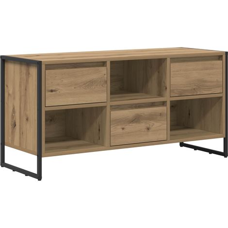 Maison Exclusive - TV-Schränk Kunsthandwerk Eiche 100 x 36 x 49,5