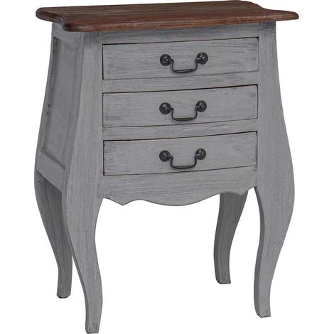 Maison Exclusive - Comodino in Legno Massello di Mogano 48x35x64 cm (1/5)