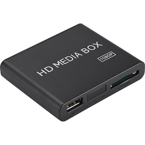 Multimedia-Player, AV-Ausgang, USB/MMC, 1080p-Decoder, Festplattenunterstützung, für Heimkino (1/5)