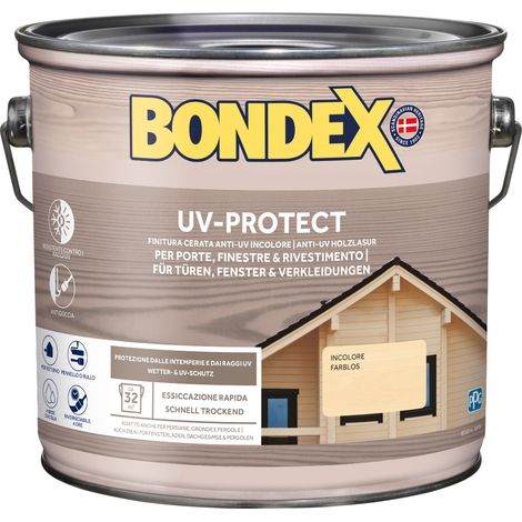 BONDEX UV PROTECT finitura cerata incolore 2,5 lt