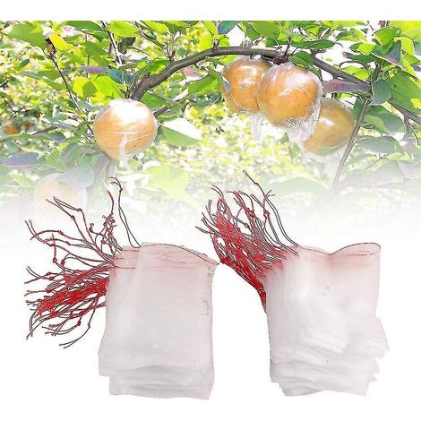 100 sacs de protection pour fruits, sacs à cordon en filet anti-insectes et anti-oiseaux pour accessoires de jardinage (1/5)
