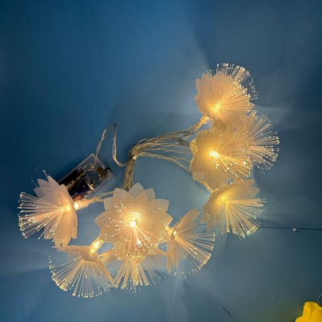 Guirlande Lumineuse en Forme de Fleurs 1,5 m - 10 LED, Guirlande Chambre Enfant, Guirlande Lumineuse Intérieur, Décoration Chambre Ado Fille (1/5)