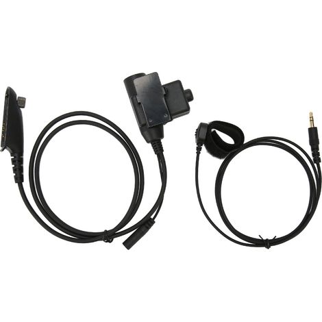 Adaptateur PTT avec clip dorsal pour casque push-to-talk compatible Motorola GP140, GP320, GP328, GP329 (1/5)