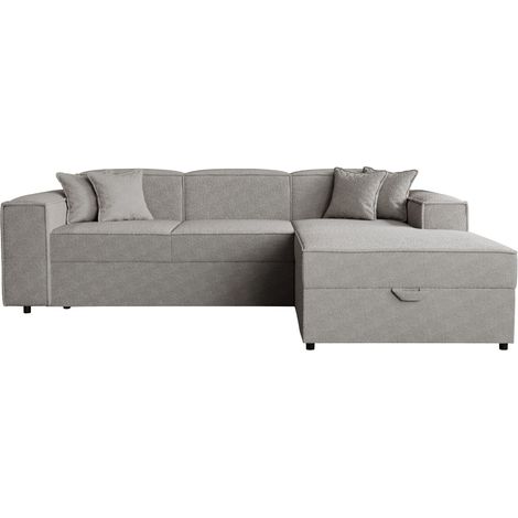 Sofá rinconero Clovis 116, Derecha, Función de descanso, Almacenaje, 253x166x79cm, 0