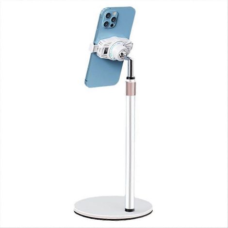 Support multifonctionnel de bureau pour téléphone portable en aluminium avec pince de refroidissement pour semi-conducteurs et support de bureau surélevé. (1/5)