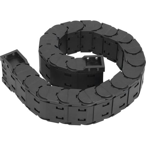 Guide-câble pour chaînes de remorquage, entièrement fermé, silencieux, détachable, 0,7 m D20x60 (1/5)