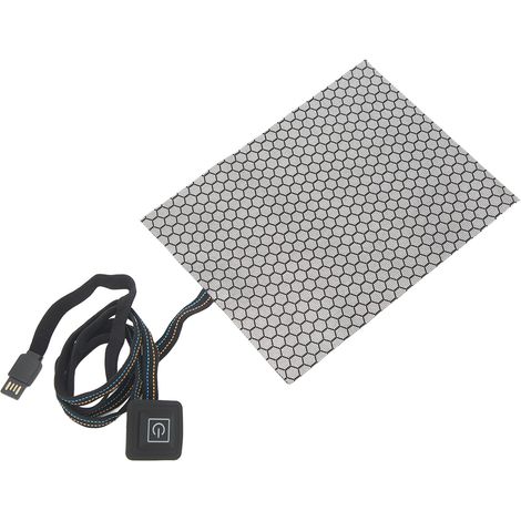 Gilet chauffant flexible à chauffe rapide et uniforme, sécurité anti-pliage, coussin chauffant infrarouge lointain pour veste et blouson (1/5)