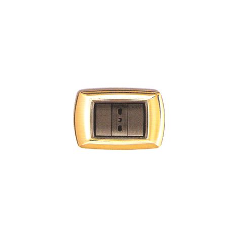 Placca coprinterruttori oro
