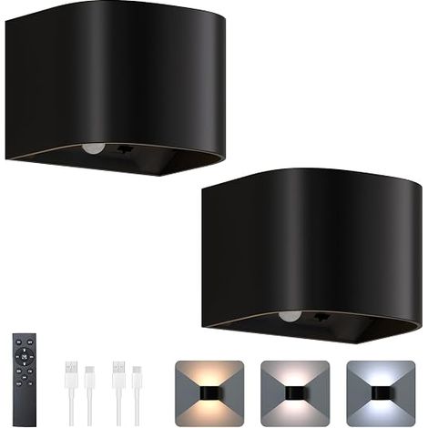 Battery Operated Wall Lights Indoor Use 5000mAh Battery 5 Hour Charging (1/5)
