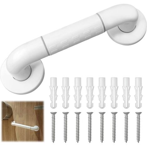 Bath grab bars with non-slip grip and safety lights, bath grab bar, towel rail with stainless steel inner tube, 30cm, for the elderly (1/4)