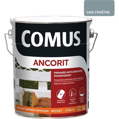 ANCORIT GRIS FENETRE 3L - Primaire antirouille phosphatant pour supports ferreux - COMUS