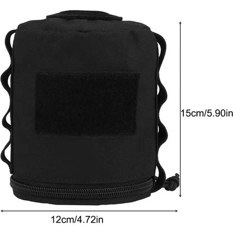 Housse de protection portable vintage pour bidon d'essence, sac de rangement anti-chute et anti-collision pour bouteille de gaz, idéal pour le camping et les réchauds portables.