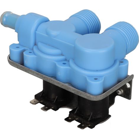 Soupape d'arrivée d'eau bleue à double tête en PP, remplacement pour lave-linge 205613 WP358276, 110-120V, vanne d'admission compatible (1/5)