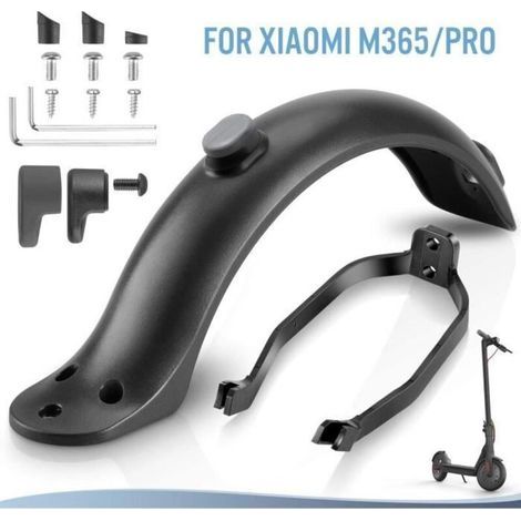 pair Garde Boue Arrière pour Trottinette Electrique Xiaomi M365-M365 Pro avec Support, Accessoire de Remplacement avec Vis et Capuchons (1/4)