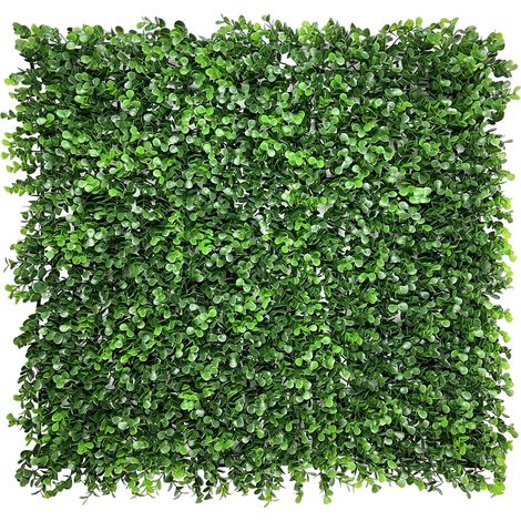 Pannello Stile Giungla Foglie Artificiale A Parete Per Interno Esterno Giardino Verticale Siepe Finta Muro Bosco Erba Recinzione Anticaduta Frangivista  Levana - 50x50 cm (1/5)