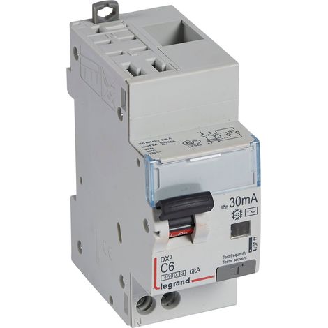 Differentieel Automaat DX3 1P+N Karakteristiek C 6A 30mA 4,5kA - LEG410711