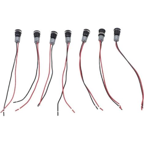 Témoin lumineux LED 12 mm IP67 étanche pour tracteur, camion (1/5)