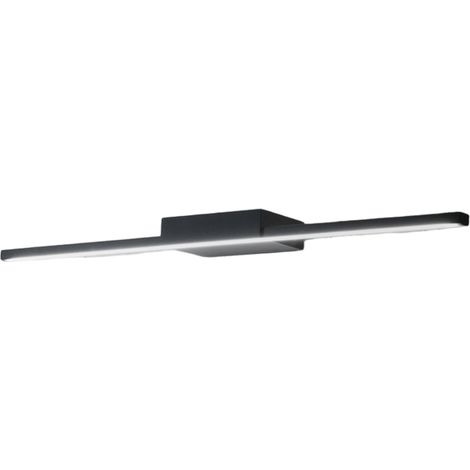 Applique Gap491C 12W 870Lm 3000K Ip44 En Aluminium Noir Mat - Gealuce - Applique Led Moderne Pour Intérieur À Lumière Indirecte (1/3)