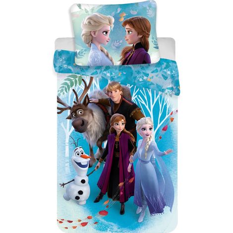 Disney Frozen Bettwäsche-Set – Kuschelige Baumwolle, 140x200 cm & 70x90 cm