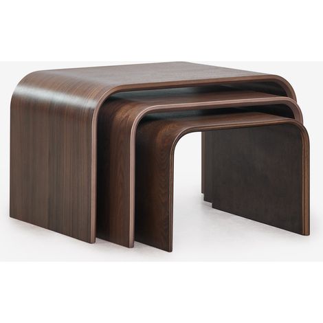 Mesas auxiliares nido rectangulares en MDF y chapa Namibia SKLUM (1/5)