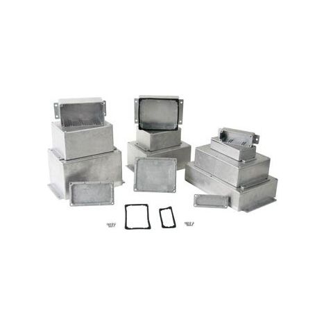 Boîtier étanche en aluminium coulé avec bride
