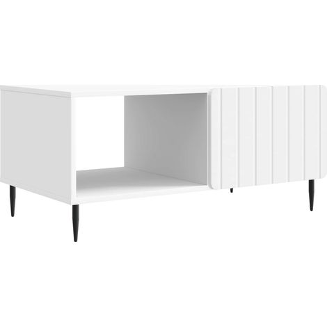 Mesa de centro Blanco 90 x 50 x 40 cm Madera de ingeniería vidaXL