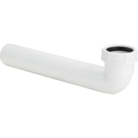 Coude de vidange 7985,47 V en plastique blanc 40 x 245 mm