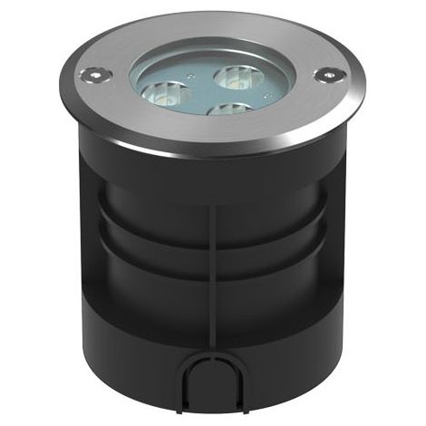 NANO SIGMA 3 Faretto LED da incasso a pavimento 3W 3000K Fascio 30 gradi IP65 IK05 Acciaio Inox 304 finitura Argento - Beneito & Faure (1/5)