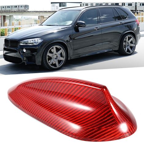 Antennenabdeckung aus Kohlefaser, Zubehör kompatibel mit BMW F15 (2012–2018), Rot (1/5)